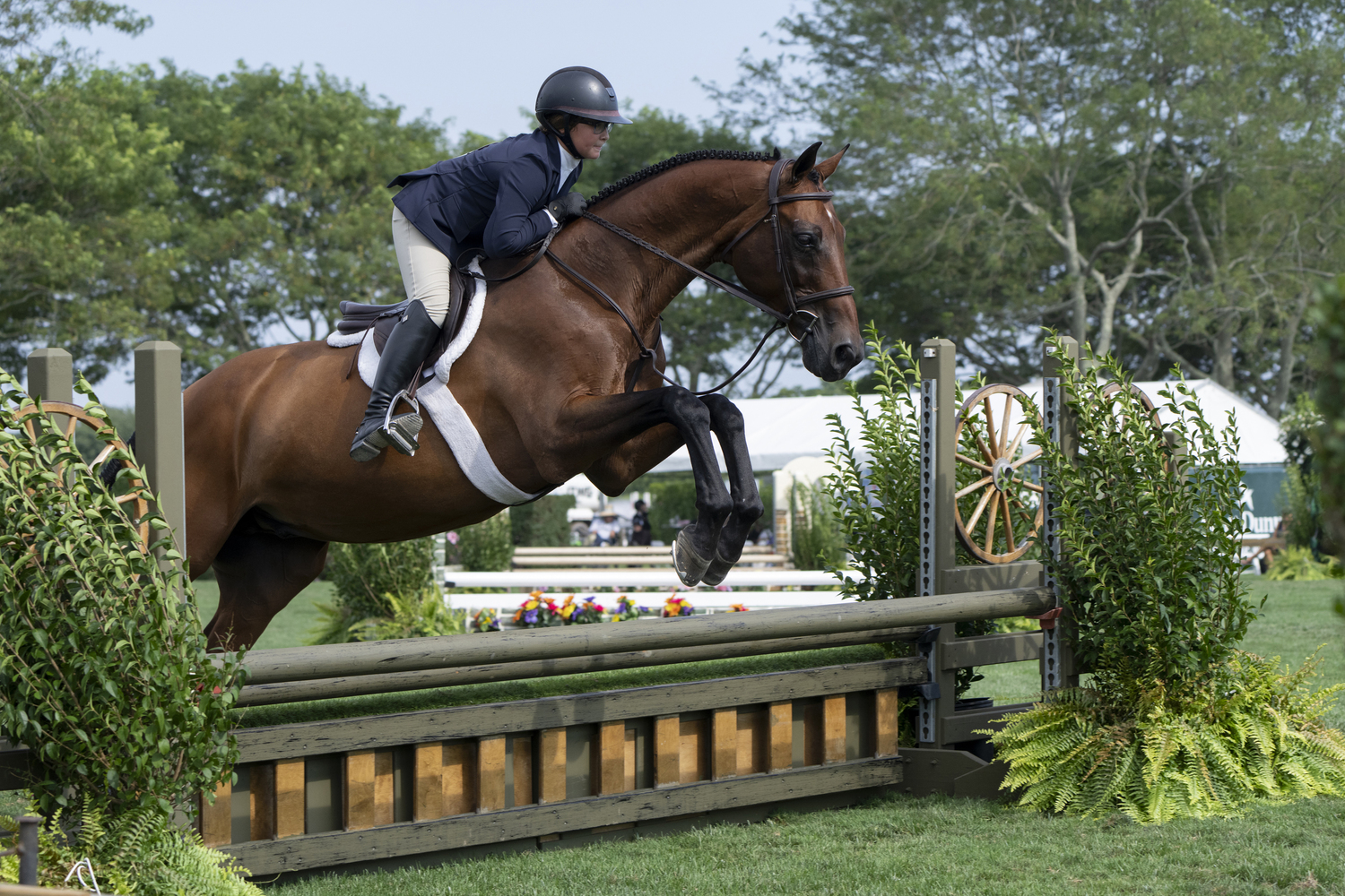 Ella Falco at the Hampton Classic on Monday.  LORI HAWKINS