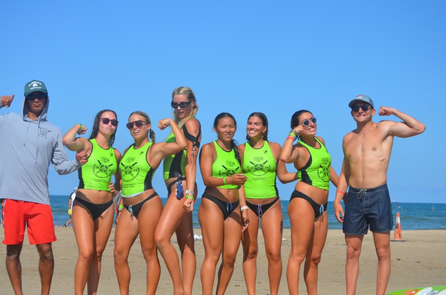 A strong contingent of lifeguards from both East Hampton and Southampton Town competed at the USLA Nationals in South Padre Island, Texas, last week.