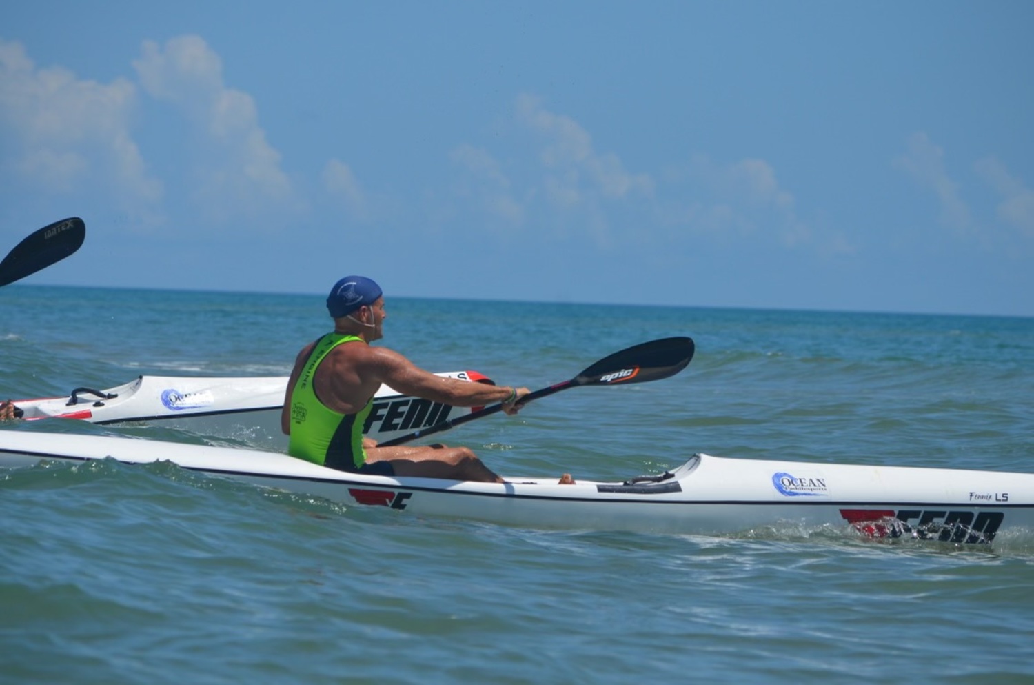 Southampton Town lifeguard Dave Riley earned three medals for the HLA team in his age group.