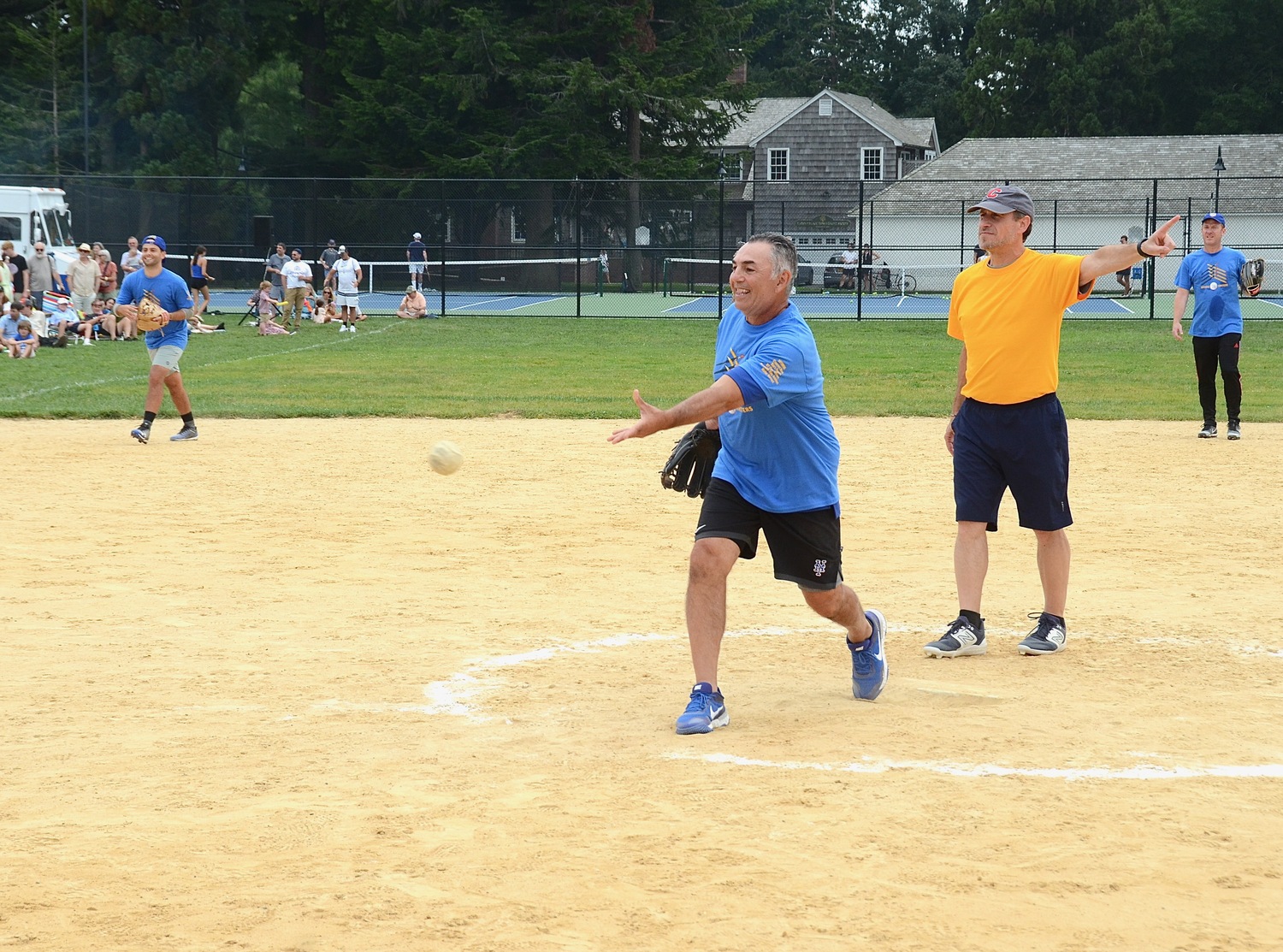 John Franco pitches.   KYRIL BROMLEY