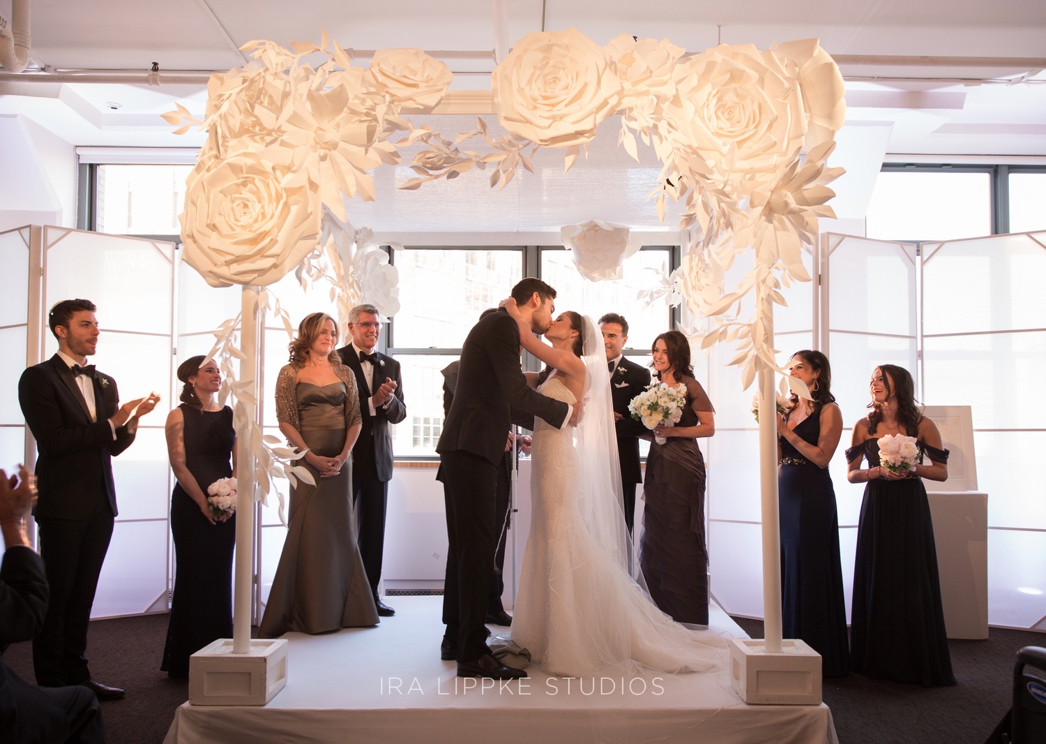 Paper flowers can provide a unique touch at weddings. DAVID LEWIS