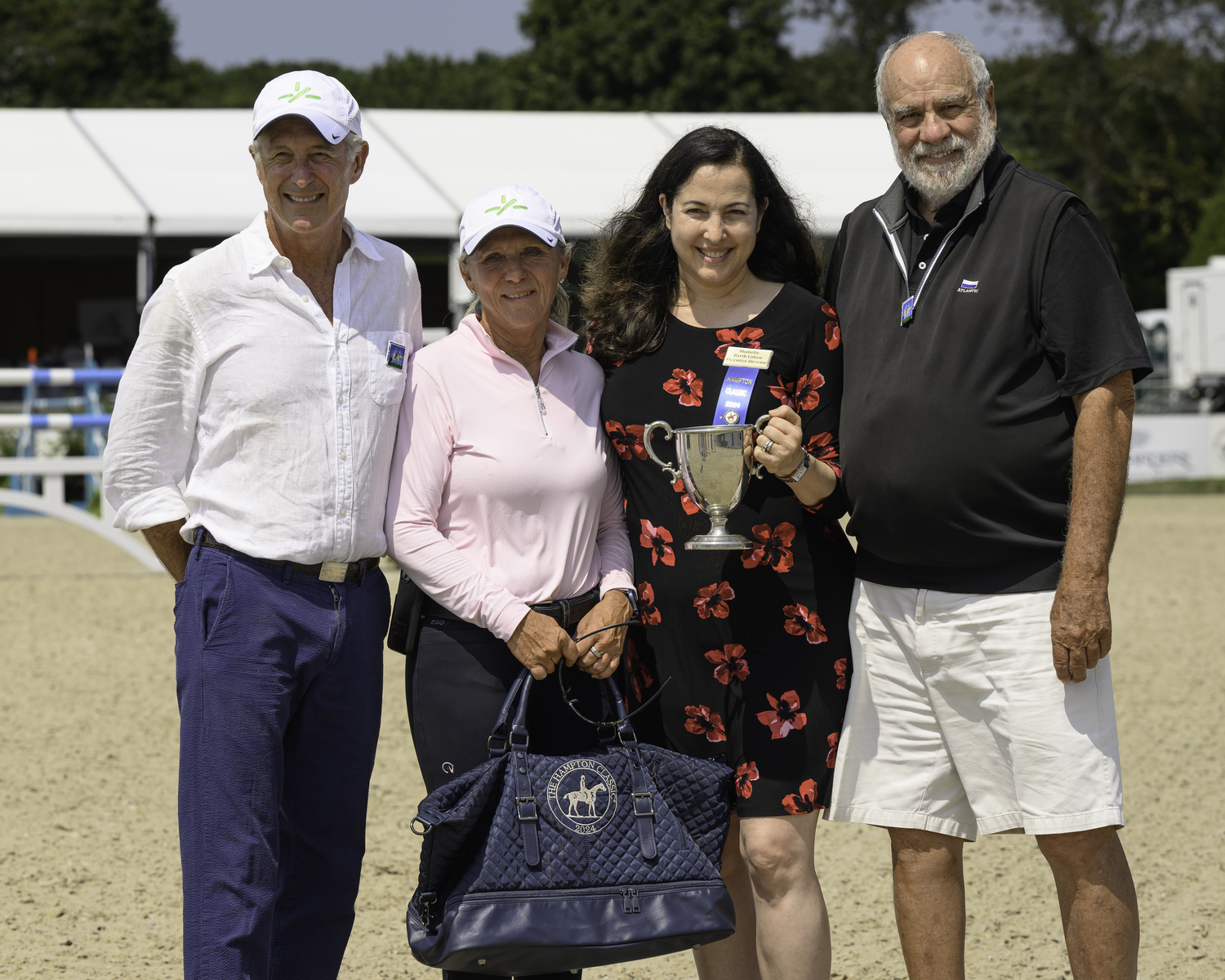 From left, David Kratz, Heidi Earle, Shanette Barth-Cohen and Dennis Suskind. Earle was presented with the Long Island Sportsmanship Award. MARIANNE BARNETT