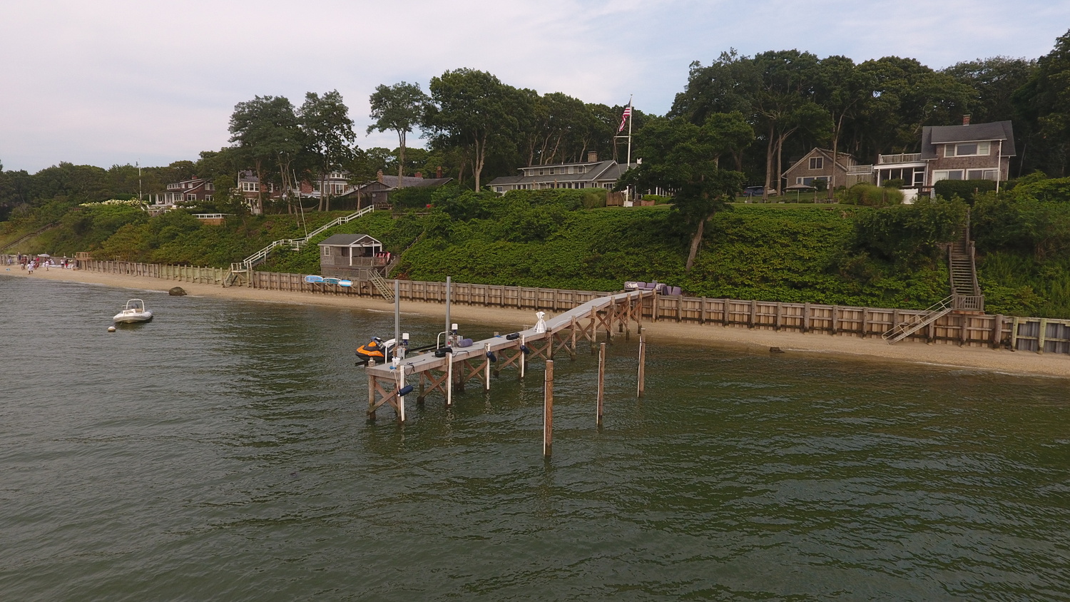 A 100 foot dock, the first of its kind on Little Peconic Bay, was permitted by New York State but did not seek required permits from Southampton Town.