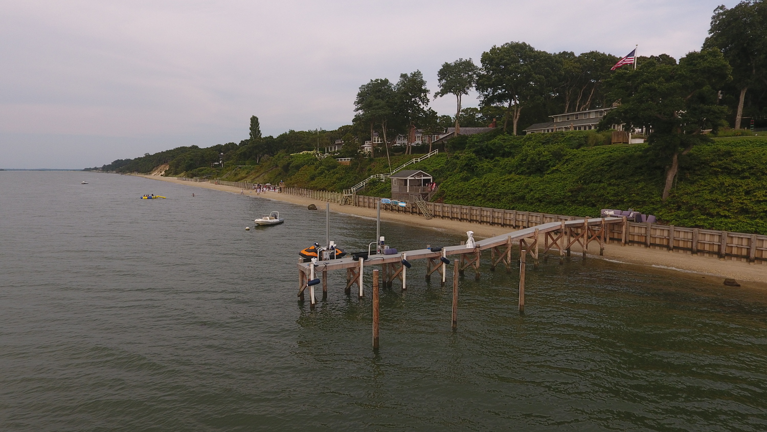 No other docks are built on the Noyac shoreline with Little Peconic Bay.