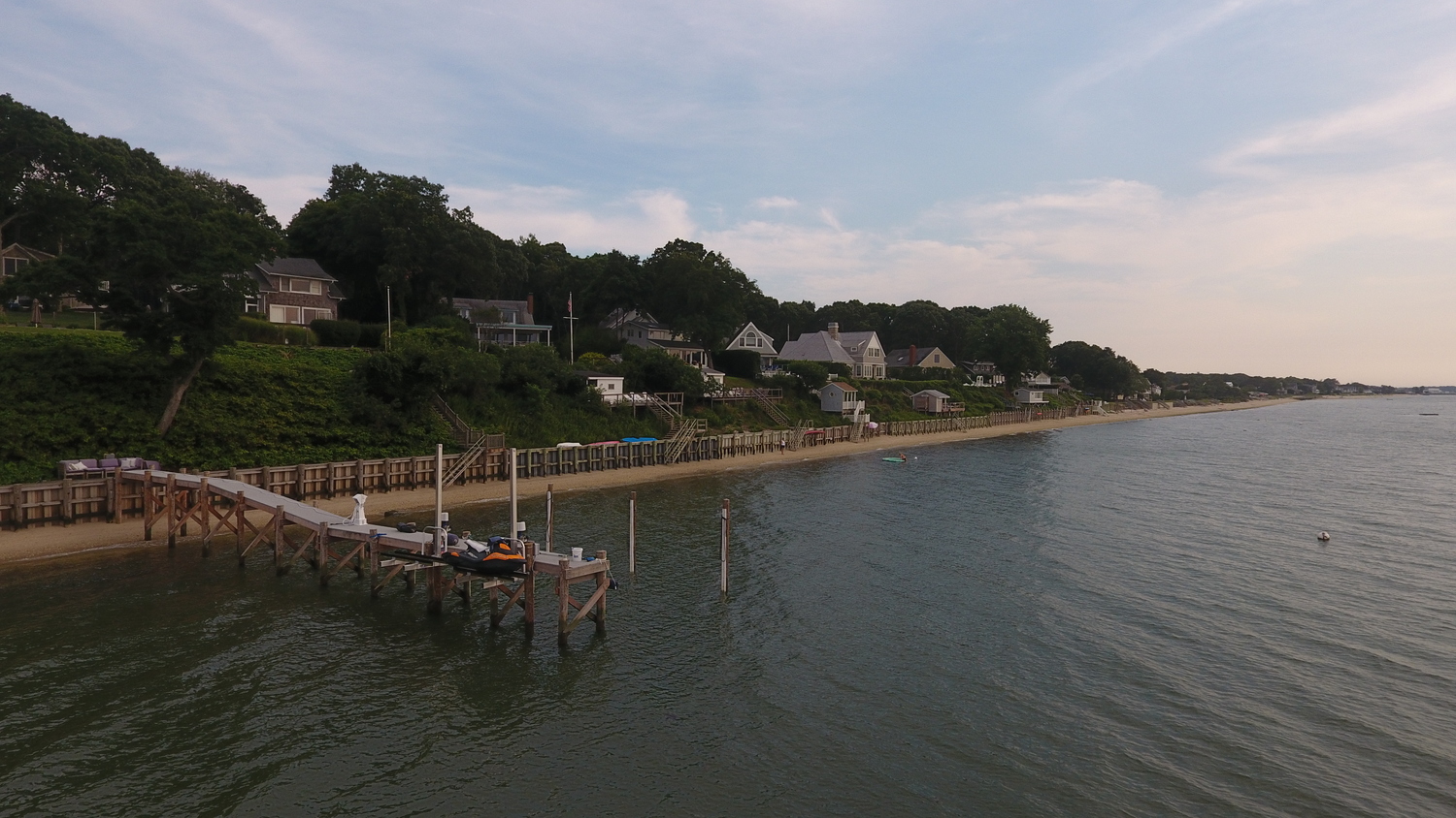 No other docks are built on the Noyac shoreline with Little Peconic Bay.