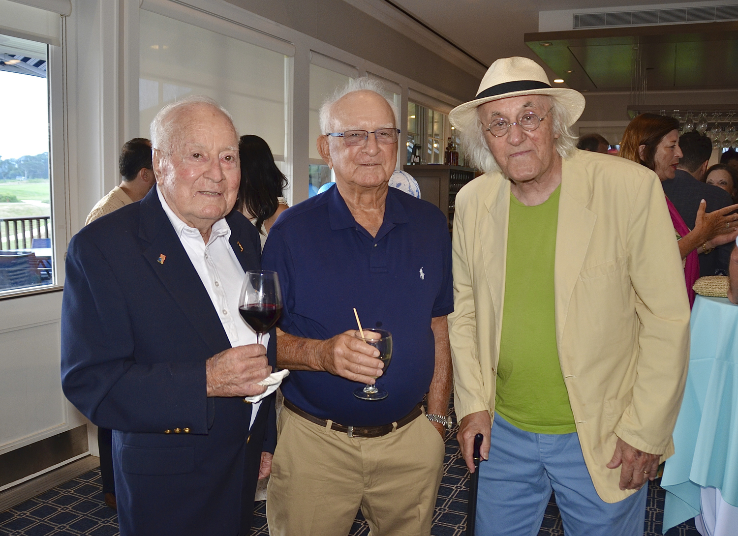 Joe Lacarrubba, Sal Lacarrubba and Hugh King at the Amagansett Village Improvement Society's annual 