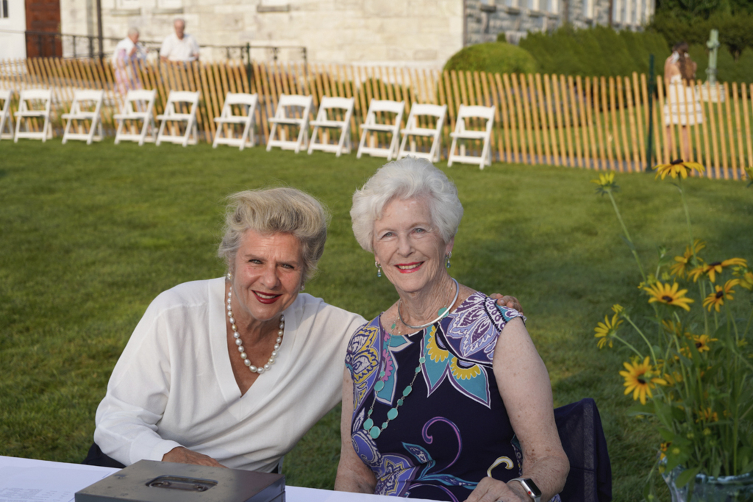 Diane Russo and Noreen McCulley at the The Basilica Parish of the Sacred Hearts of Jesus and Mary 