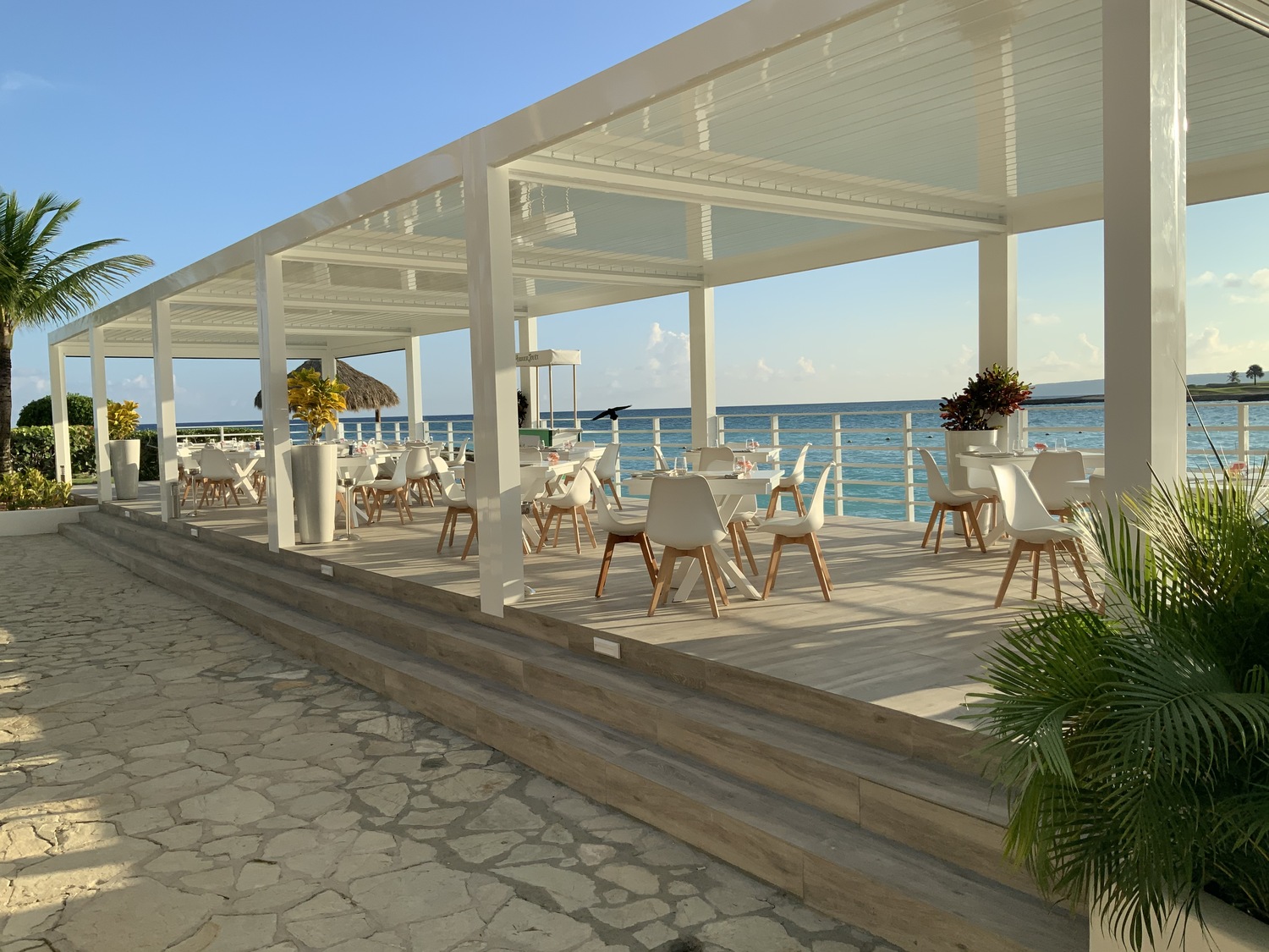 Dining at Palapa Beach at Eden Rock Cap Cana.