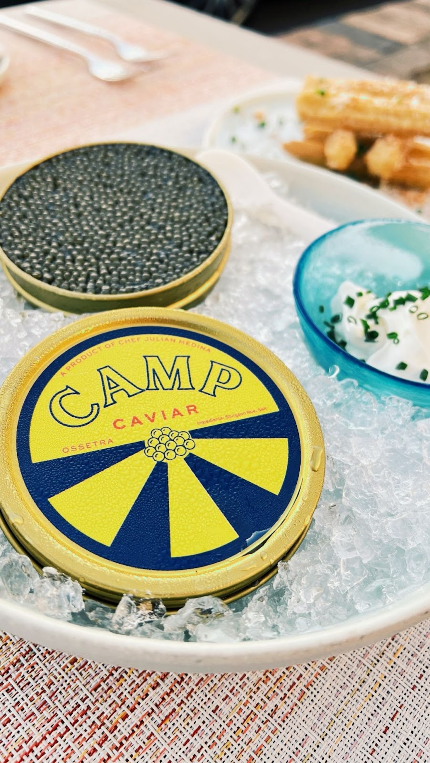 El Verano’s eclassic Mexican fare includes dishes topped with Chef Medina’s new caviar line, Camp Caviar. COURTESY EL VERANO