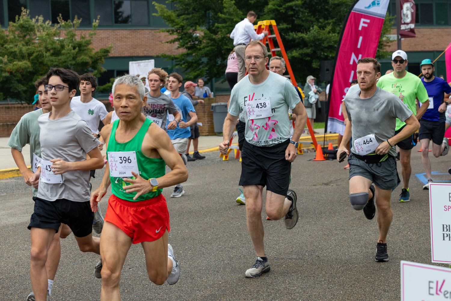 Runners start the 29th annual Ellen's Run in Southampton on Sunday morning.  RON ESPOSITO