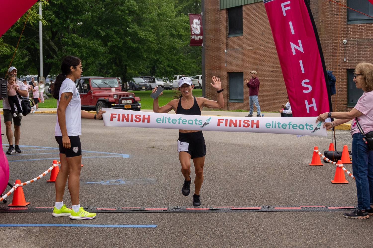 Kara Deych was this year's female champion of Ellen's Run.   RON ESPOSITO