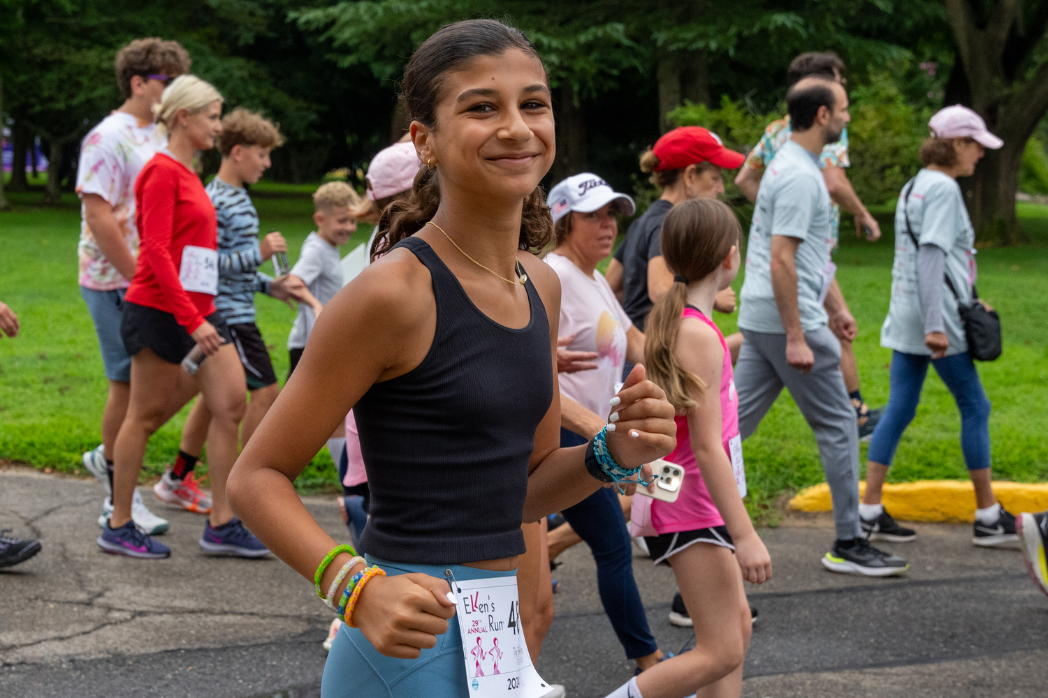 Cameryn Mambrino takes part in Ellen's Run on Sunday.   RON ESPOSITO