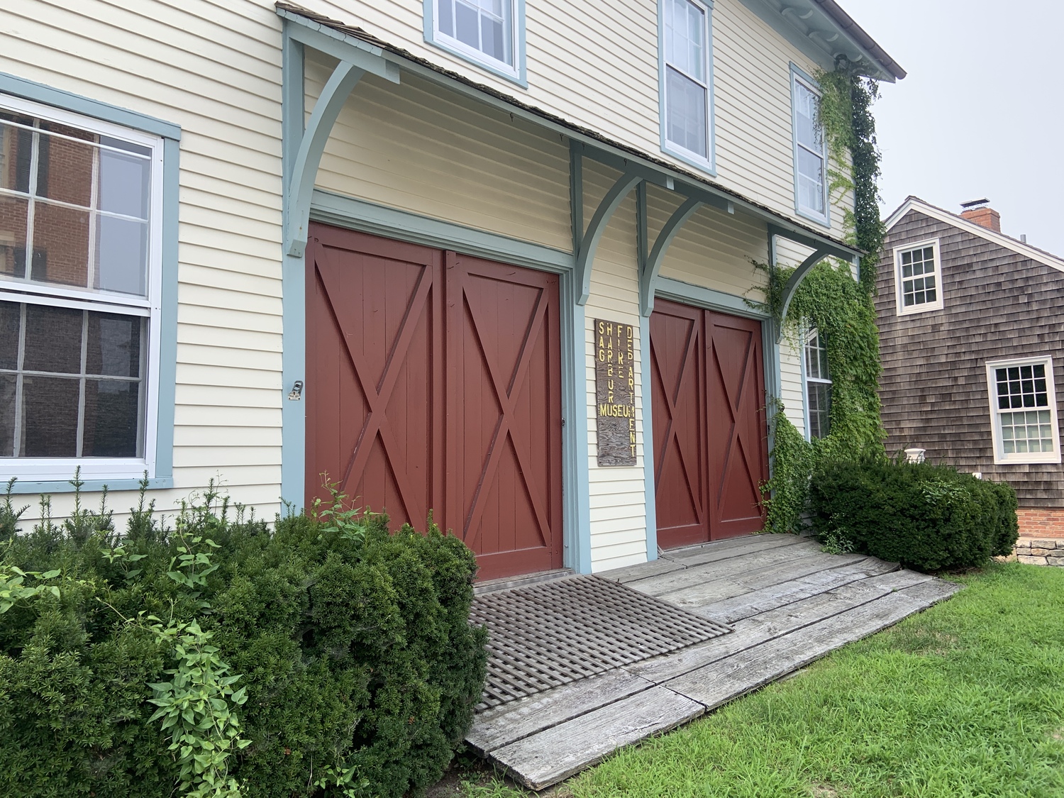 The Sag Harbor Fire Museum, which was once a church and later village hall, was also a working firehouse. STEPHEN J. KOTZ