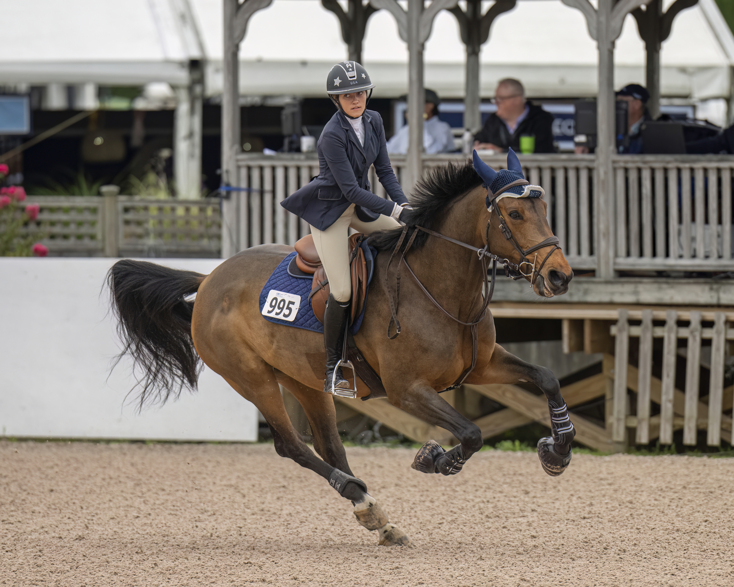 Amelia Burnside of Sag Harbor won last year's Junior Jumper 1.2 meter at last year's Hampton Classic on Coco Chanel.   MARIANNE BARNETT