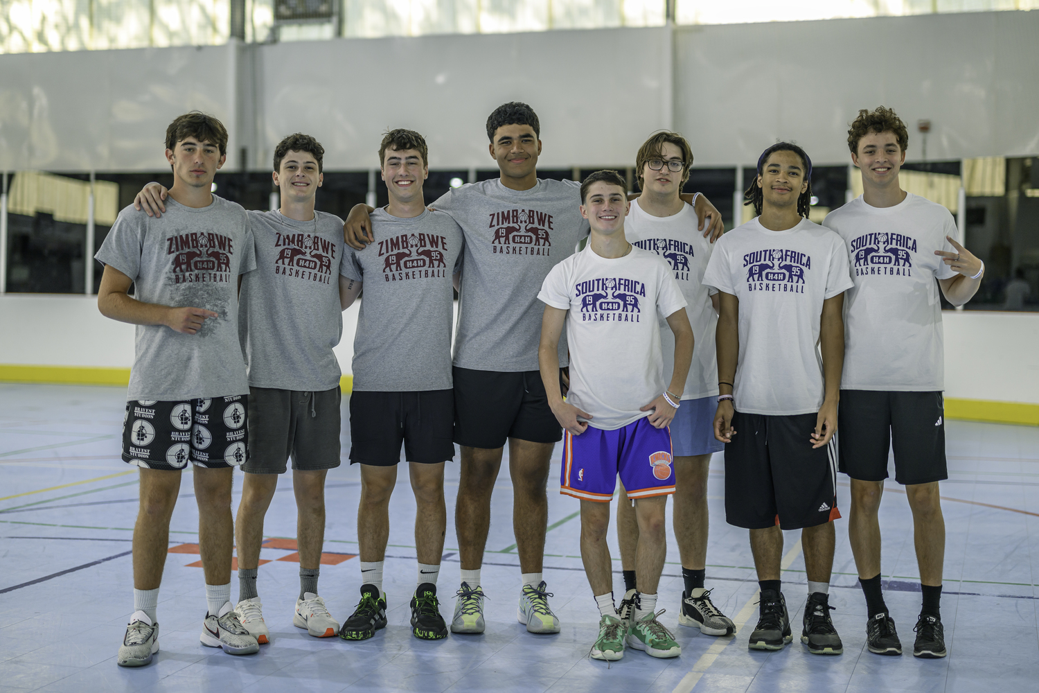 Players at the third annual Hoops 4 Hope East End 3's 3-on-3 basketball tournament at Sportime Amagansett on Saturday.   MARIANNE BARNETT