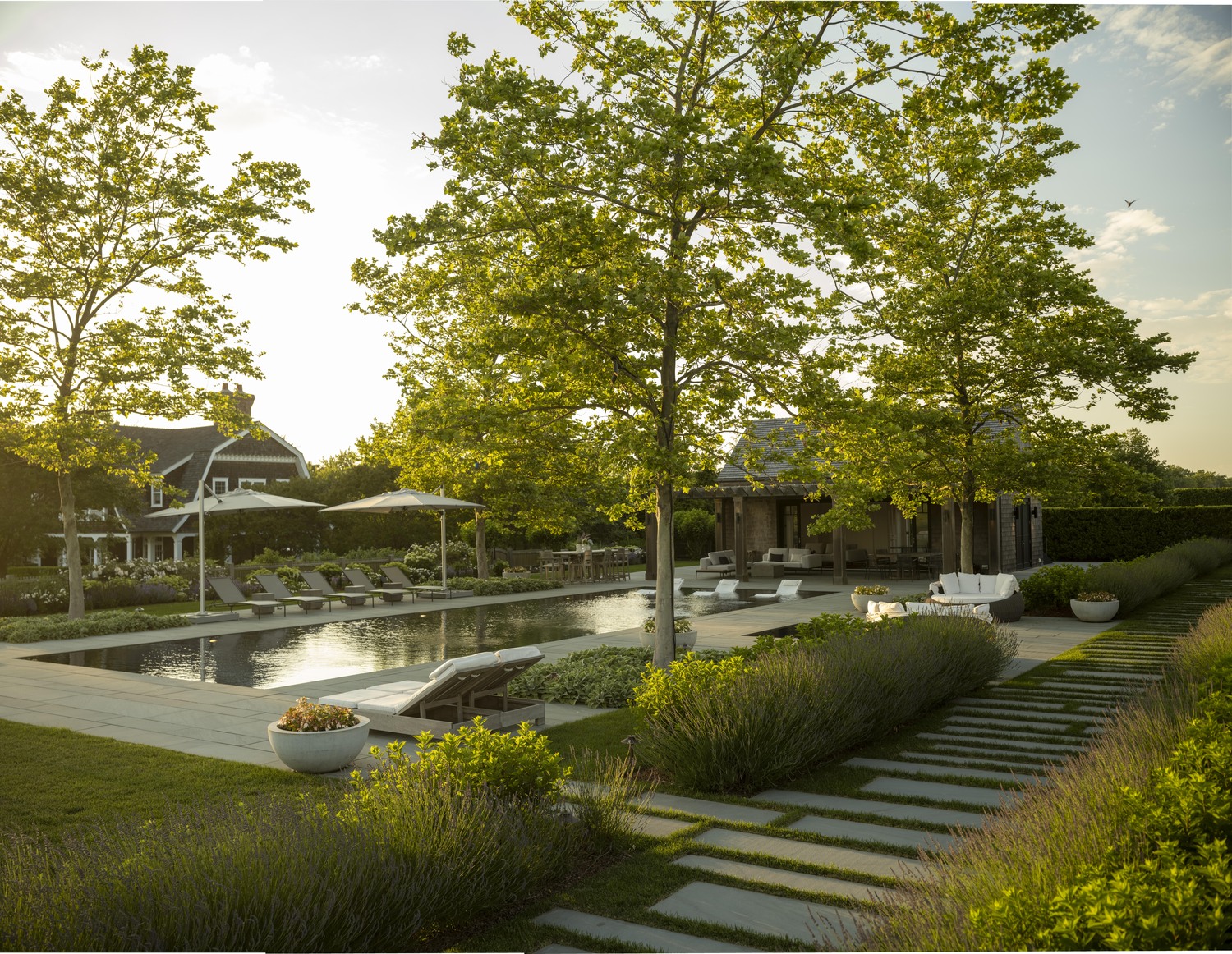 Ed Hollander, founder of Hollander Design, has been in the landscape architecture business for more than 30 years. His residential projects are featured in a new book, 