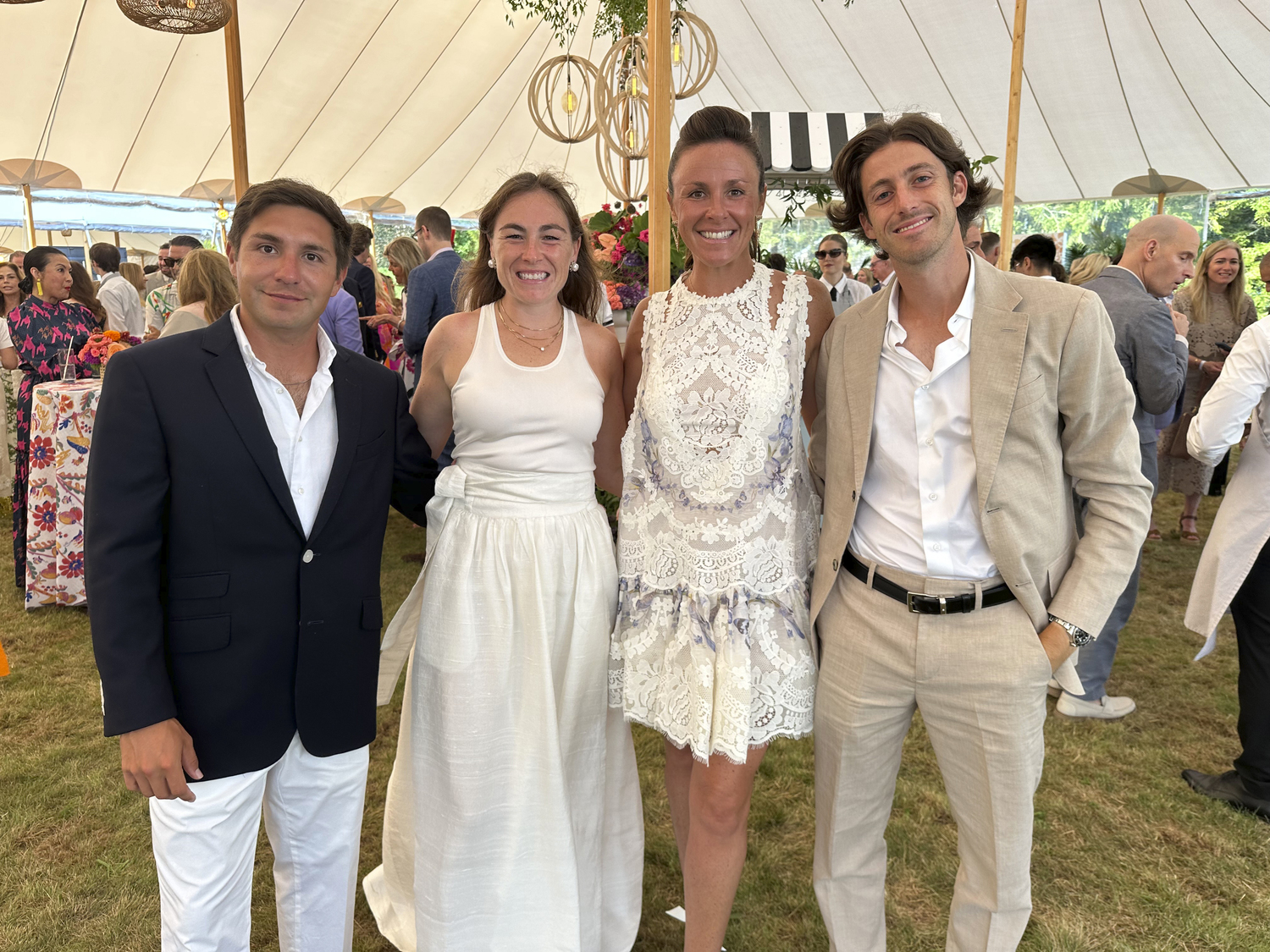 Martin Mendoza, Elizabeth Bowden, Kingsley Crawford and Christian Felline Hospital Summer Party.  GREGORY D'ELIA