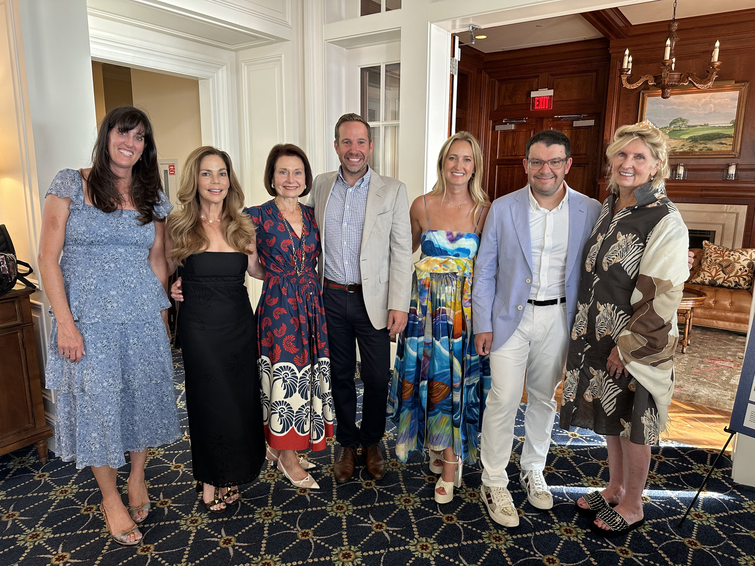 Cathleen Curran, Kristen Baran, Diana Sheil, Chris Ritchey, Amalie Bandelier, David Michaels and Barbara Borg at CTREE cocktail party.  GREGORY D'ELIA