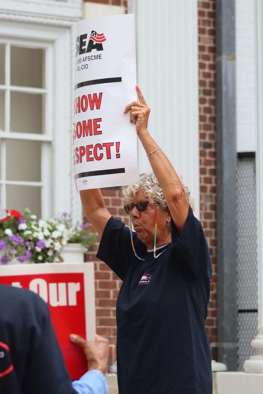 Several CSEA union members employed by Southampton Village, mainly those who work in the building maintenance department, rallied in front of village hall on Thursday, August 8. They feel they have been disrespected by both the current and previous village administrations. Immediately following the rally, they signed a contract that had been first ratified in the spring of 2023. CAILIN RILEY