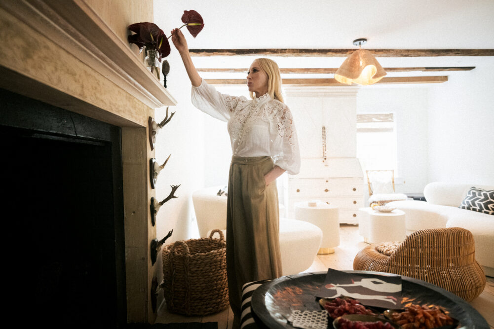 Jackie Astier in her East Hampton home. MACRAE MARRAN