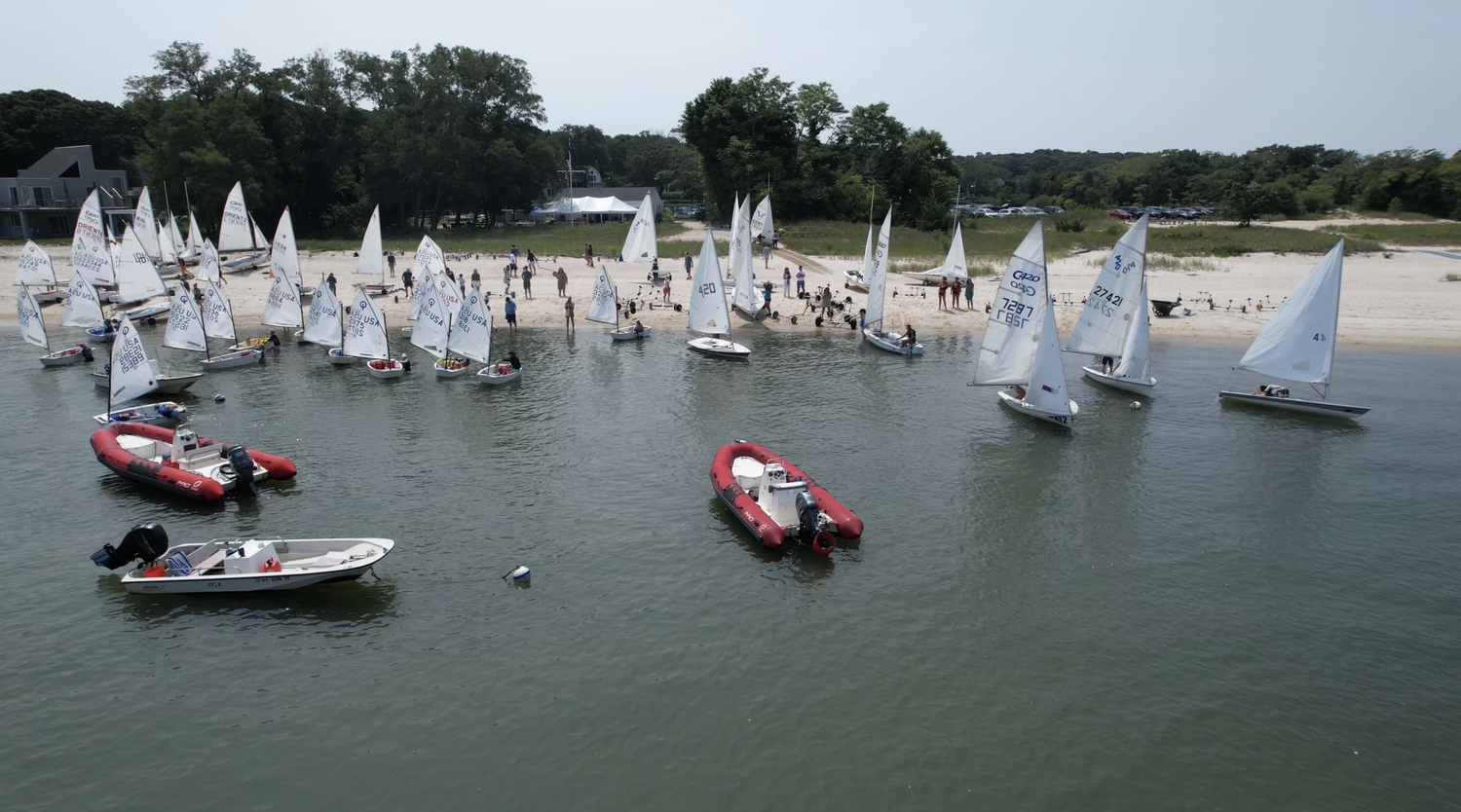 Southold Yacht Club hosted this year's PGJSA Championships on Thursday, August 15.   COURTESY SOUTHOLD YACHT CLUB