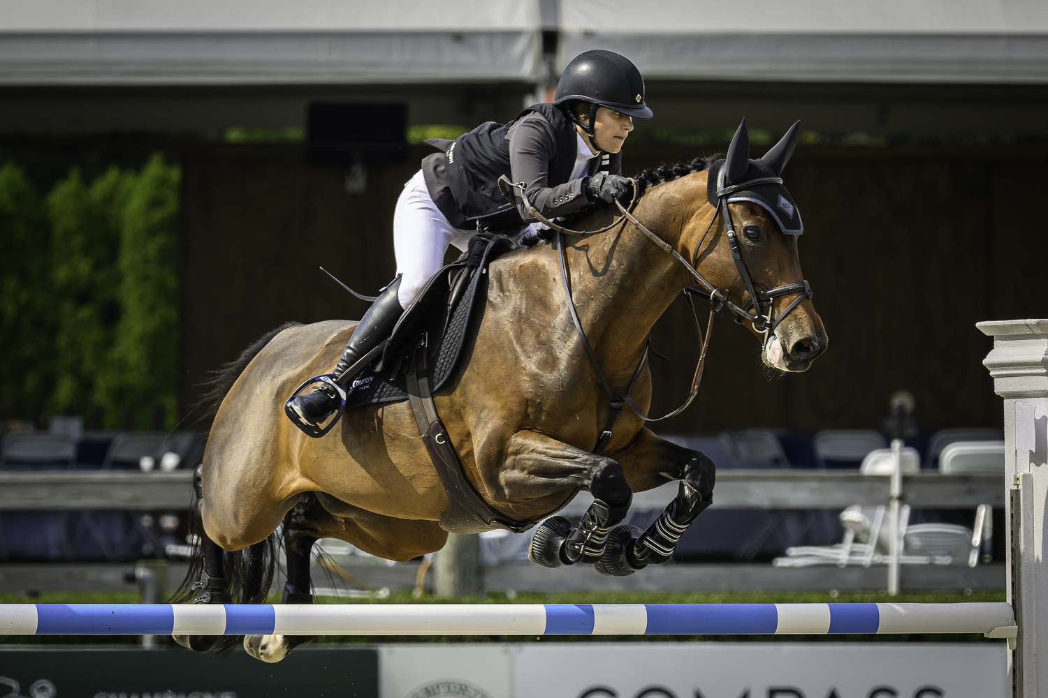 Sydney Schulman Desiderio won the $30,000 Open Jumper Challenge. MARIANNE BARNETT