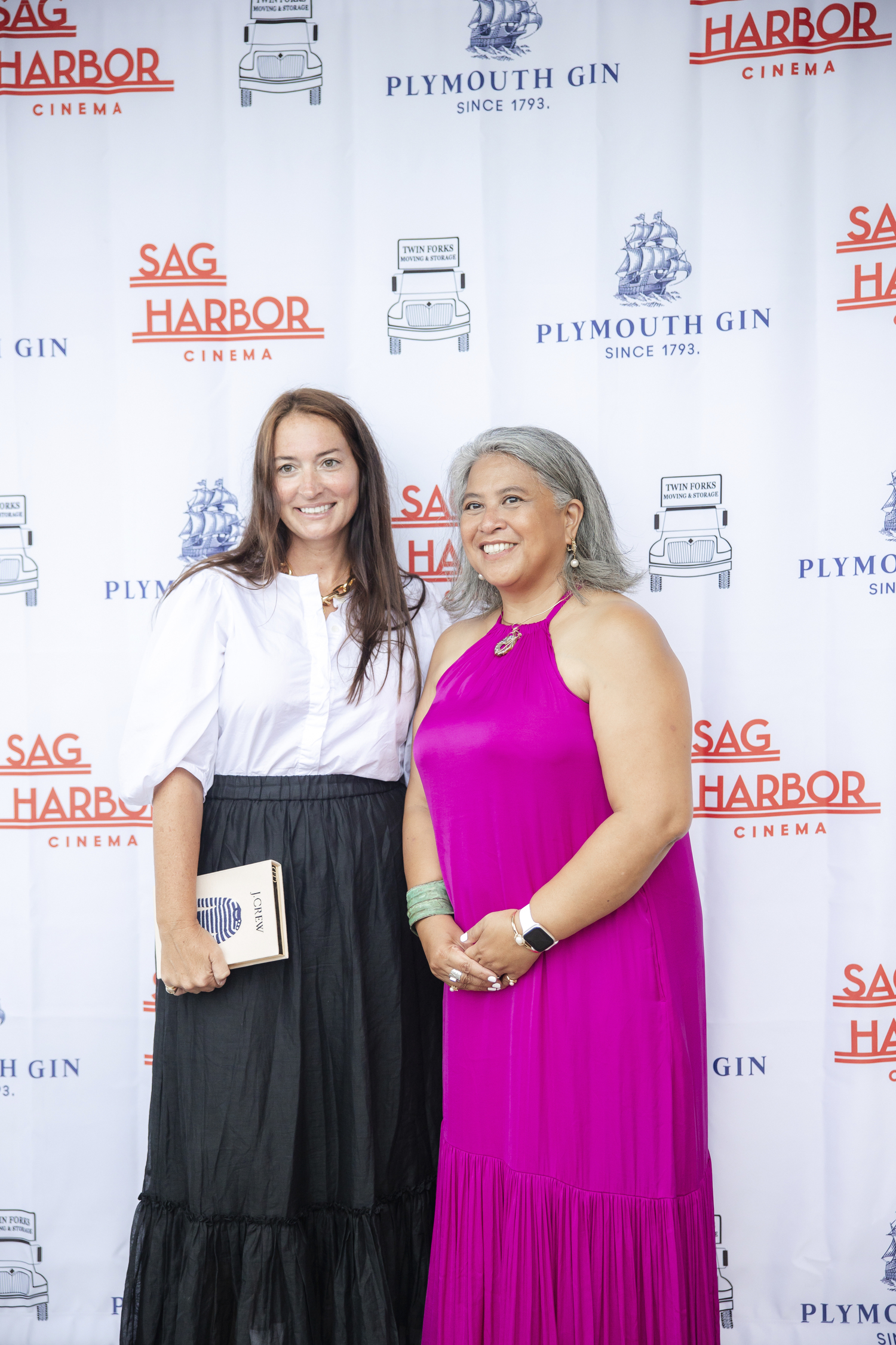 Halsey Anderson and Genevieve Villaflor attend the Sag Harbor Cinema 2024 Benefit Auction at the Bridgehampton Tennis and Surf Club on August 17, 2024 in Bridgehampton, New York. (Photo by Sonia Moskowitz/Getty Images)at the Sag Harbor Cinema's 2024 benefit on Saturday evening at the Bridgehampton Tennis & Surf Club. The event honored Naomi Watts with the first-ever 