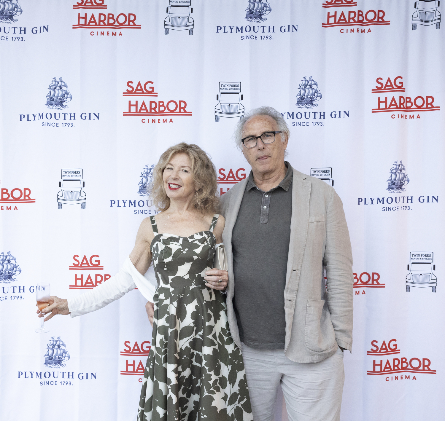 April Gornik and Eric Fischl at the Sag Harbor Cinema's 2024 benefit on Saturday evening at the Bridgehampton Tennis & Surf Club. The even honored Naomi Watts with the first-ever 