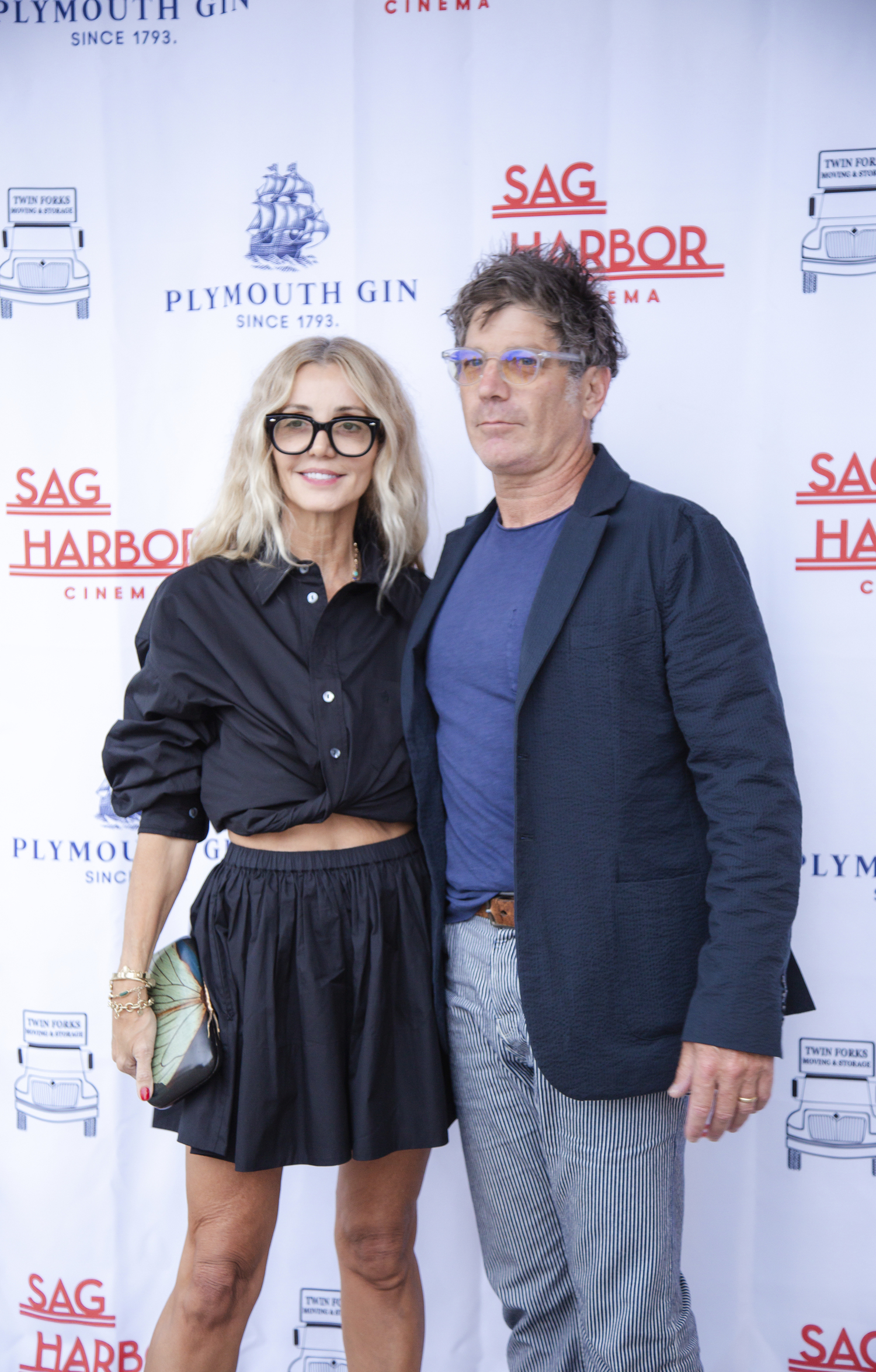 Suzie Kondi and Barnaby Harris at the Sag Harbor Cinema's 2024 benefit on Saturday evening at the Bridgehampton Tennis & Surf Club. The event honored Naomi Watts with the first-ever 