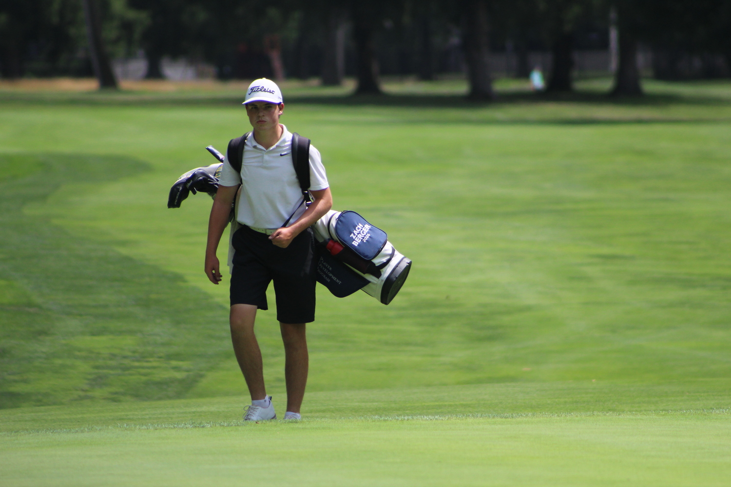 Zach Berger competing at the 56th MGA/MetLife Boys' Championship at White Beeches Golf and Country Club on July 31.  METROPOLITAN GOLF ASSOCIATION