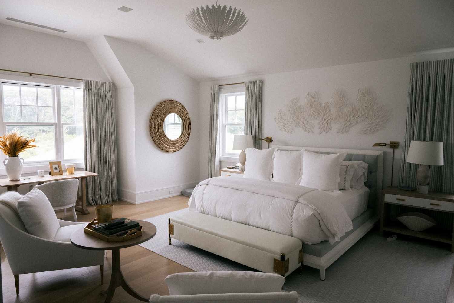 Sublime clarity of design is projected in this calming bedroom.  MACRAE MARRAN