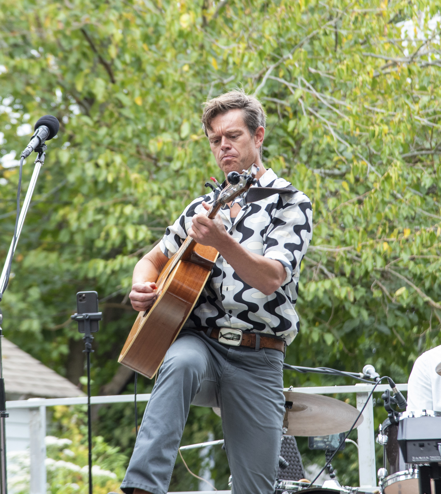 Brad Penuel and Friday Night Traditional in the ally on Sunday afternoon. LISA TAMBURINI