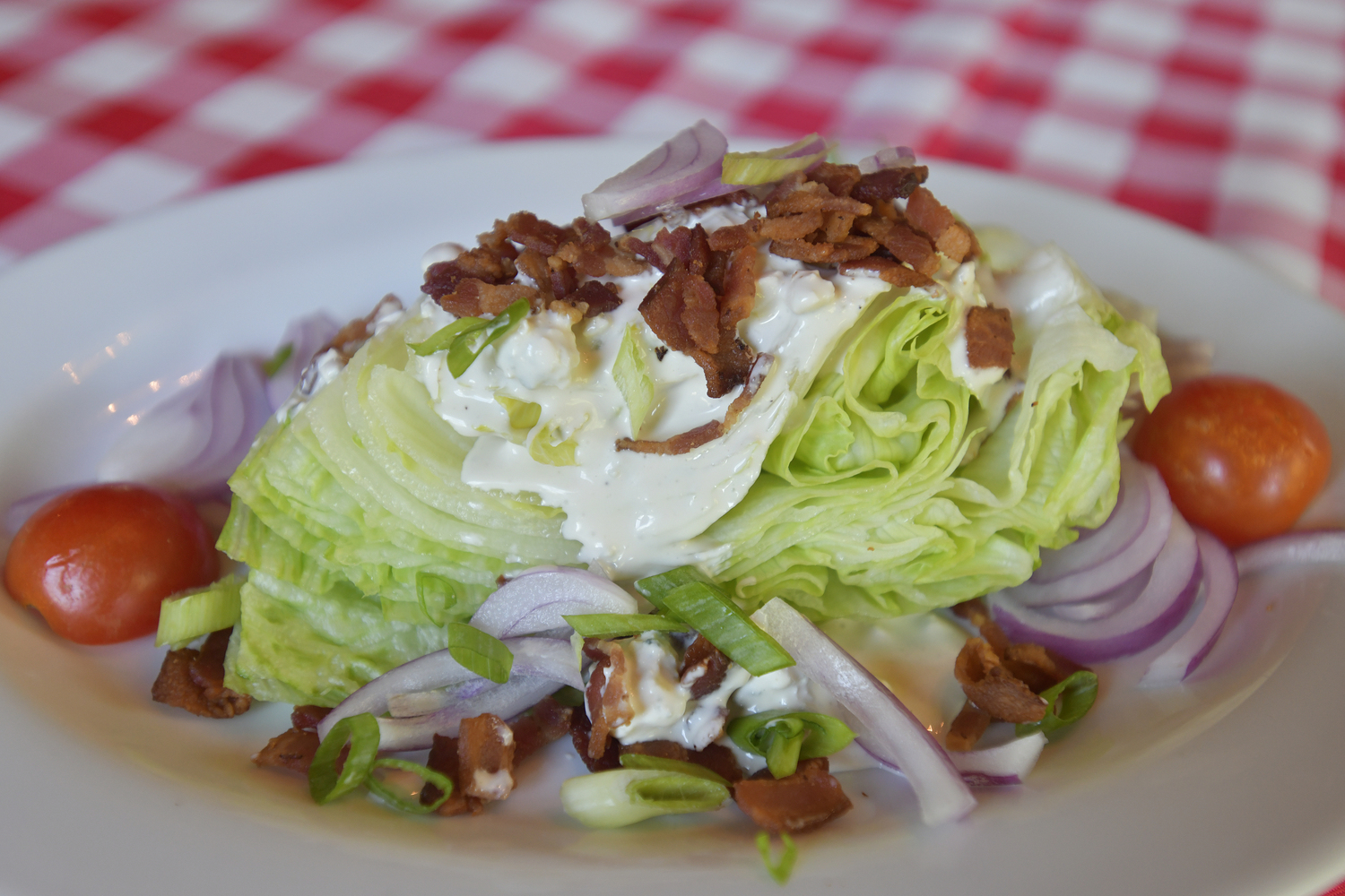 The wedge salad at the Old Stove Pub.   DANA SHAW