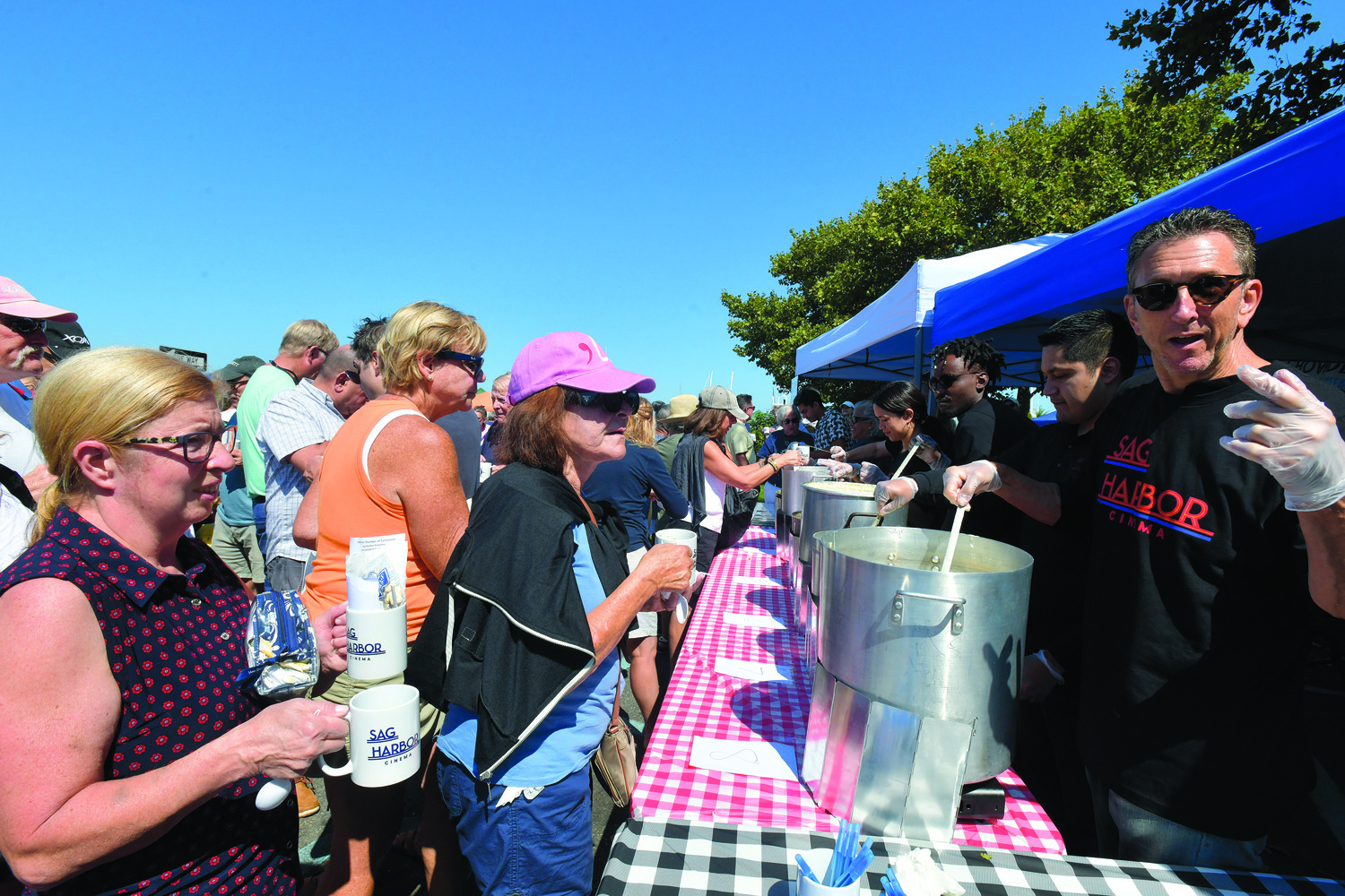 Captain Jacks in North Sea took first place in the clam chowder contest, with Sen a close second.  DANA SHAW