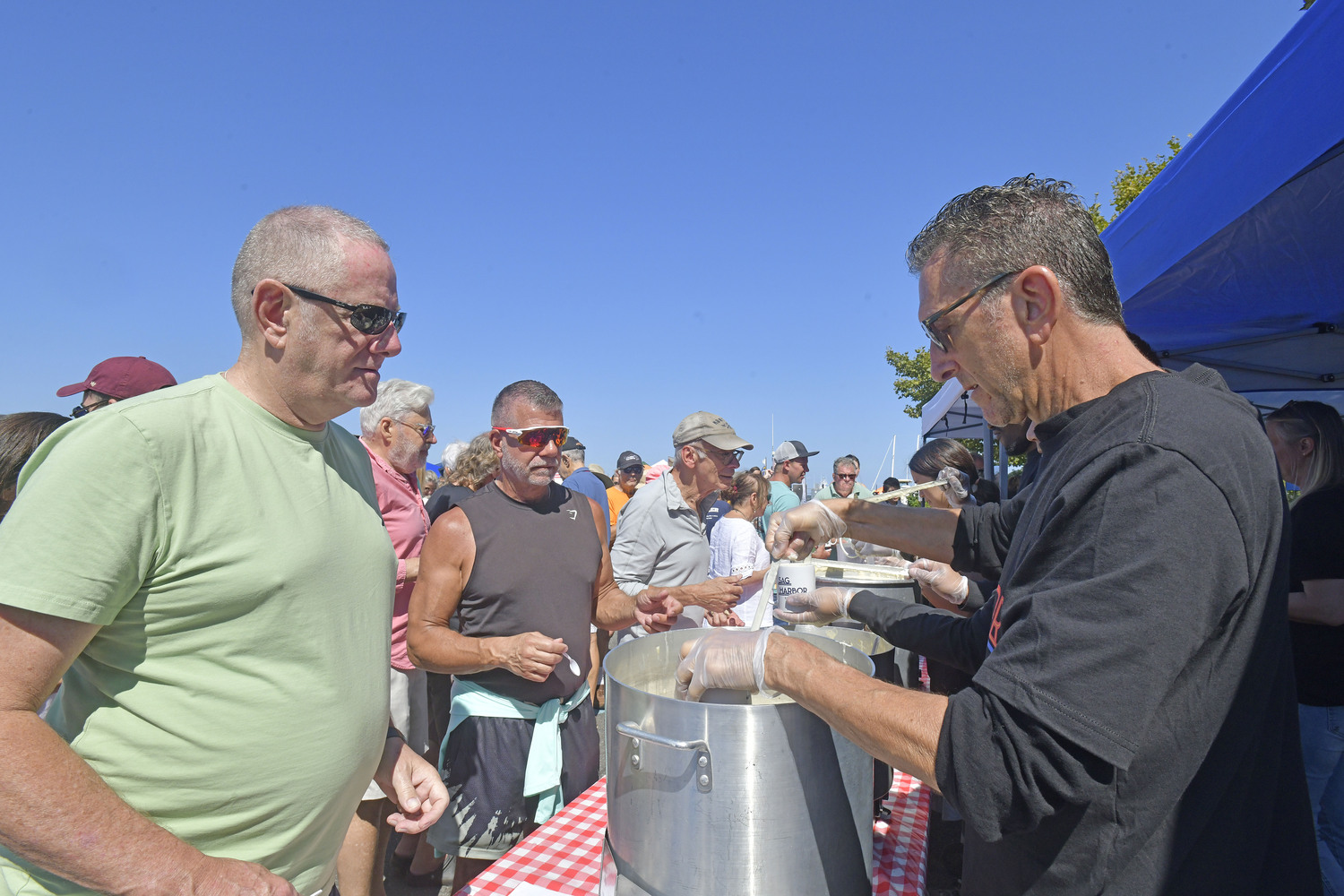 Captain Jacks in North Sea took first place in the clam chowder contest, with Sen a close second.  DANA SHAW