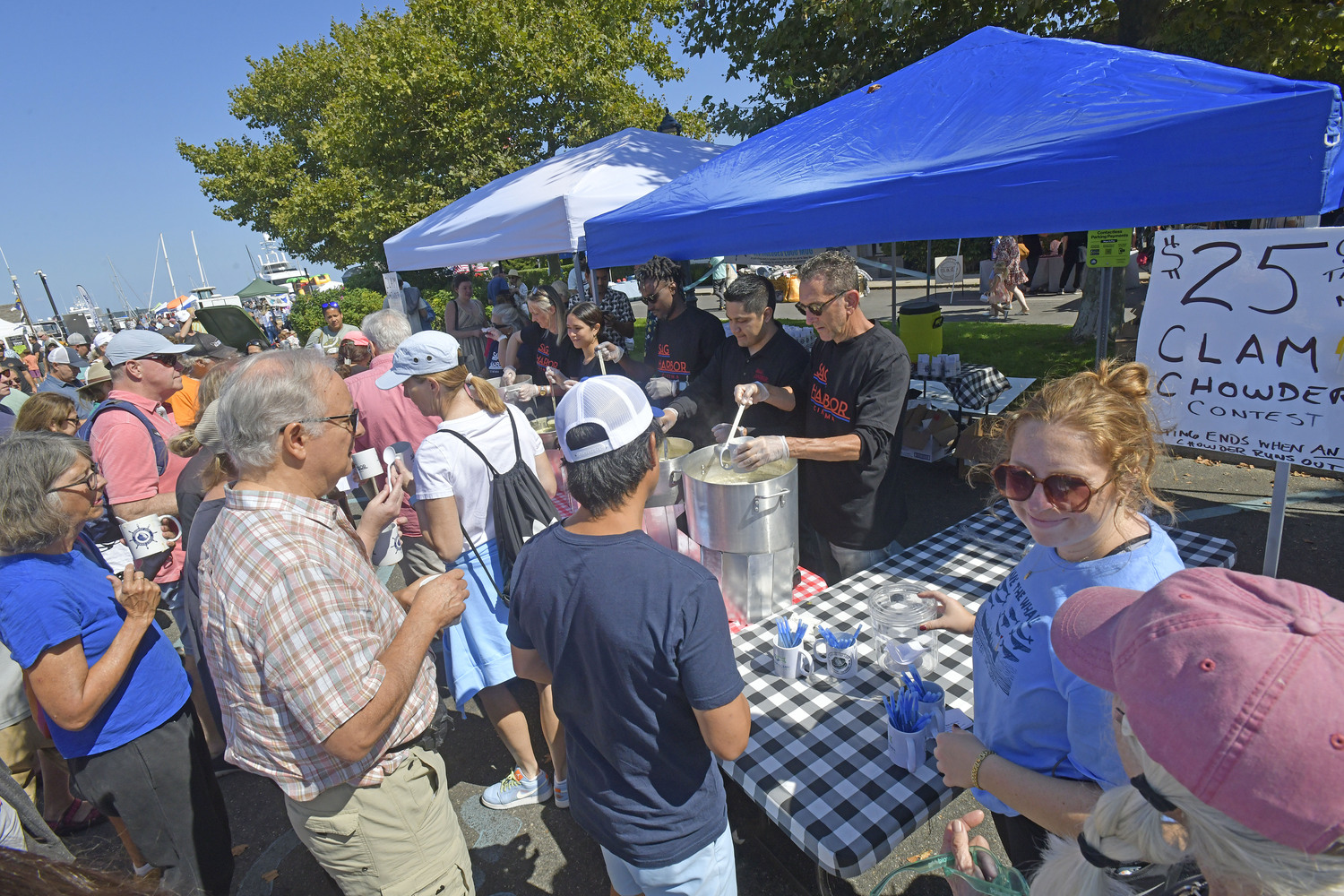 Captain Jacks in North Sea took first place in the clam chowder contest, with Sen a close second.  DANA SHAW