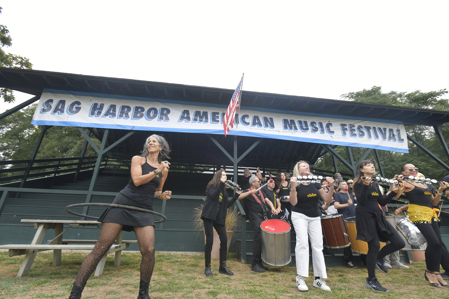 Escola de Samba BOOM open the Sag Harbor American Music Festival at Mashashimuet Park on September 26.  DANA SHAW