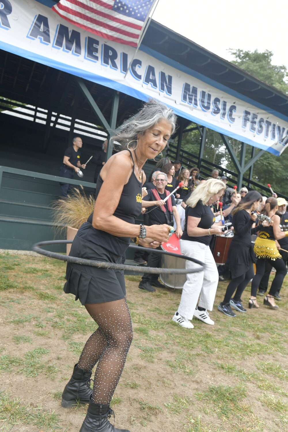 Escola de Samba BOOM open the Sag Harbor American Music Festival at Mashashimuet Park on September 26.  DANA SHAW