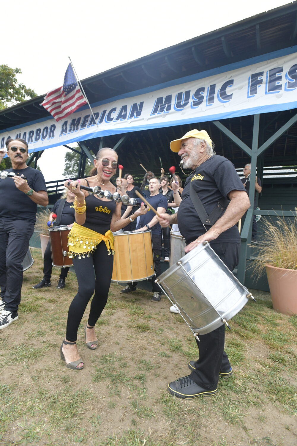 Escola de Samba BOOM open the Sag Harbor American Music Festival at Mashashimuet Park on September 26.  DANA SHAW