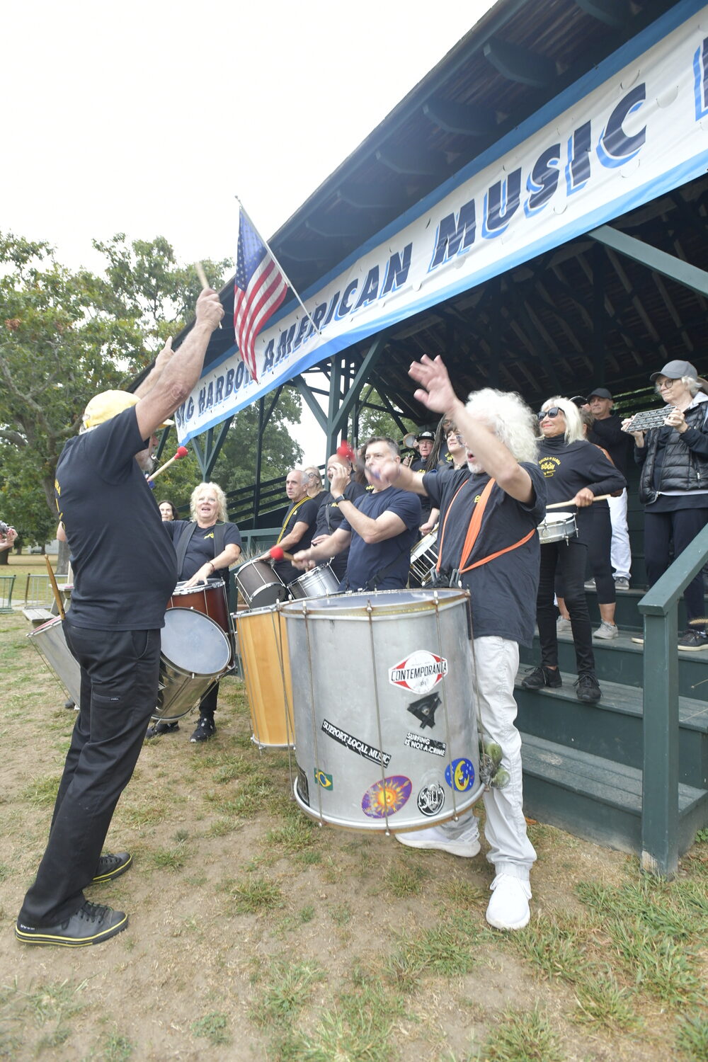 Escola de Samba BOOM open the Sag Harbor American Music Festival at Mashashimuet Park on September 26.  DANA SHAW