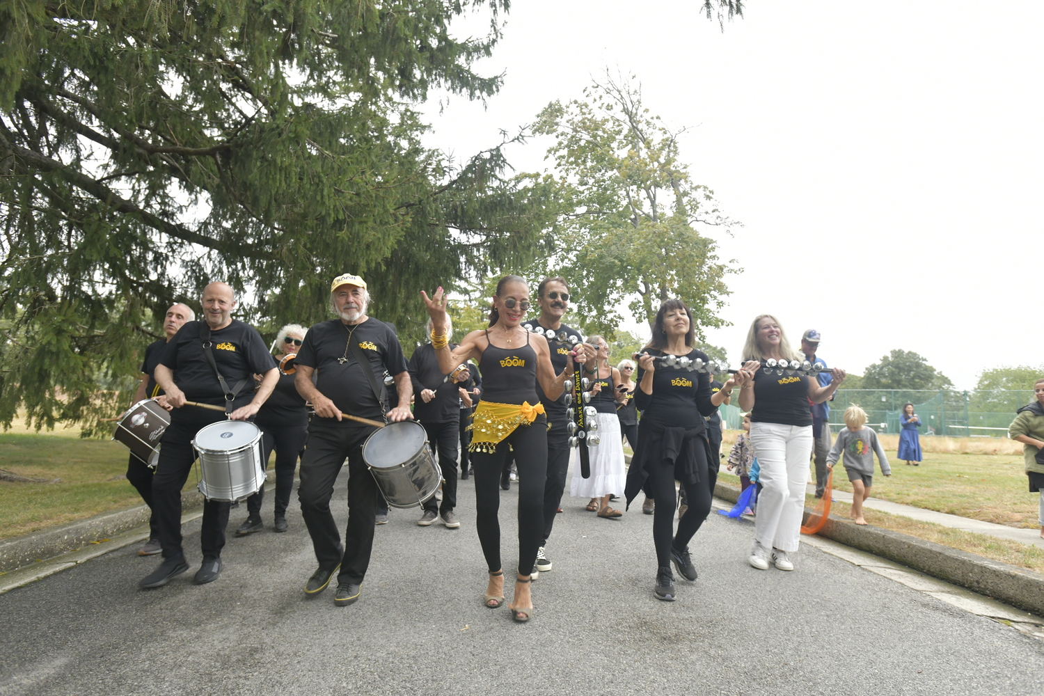 Escola de Samba BOOM open the Sag Harbor American Music Festival at Mashashimuet Park on September 26.  DANA SHAW