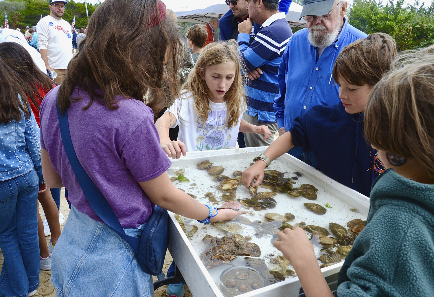 Fun at the Largest Clam Contest on Sunday.  KYRIL BROMLEY