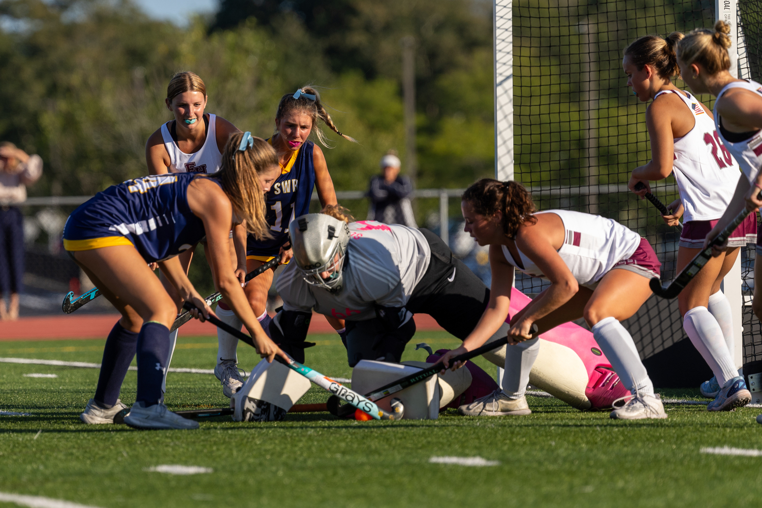 Junior goalkeeper Caeleigh Schuster. RON ESPOSITO