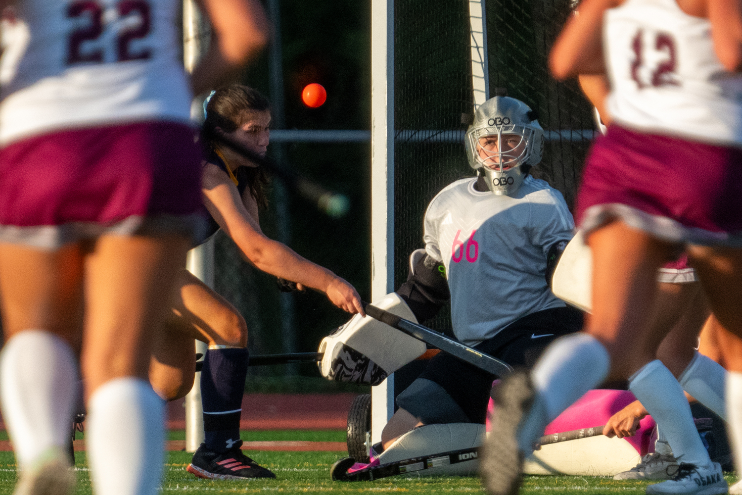 Junior goalkeeper Caeleigh Schuster. RON ESPOSITO