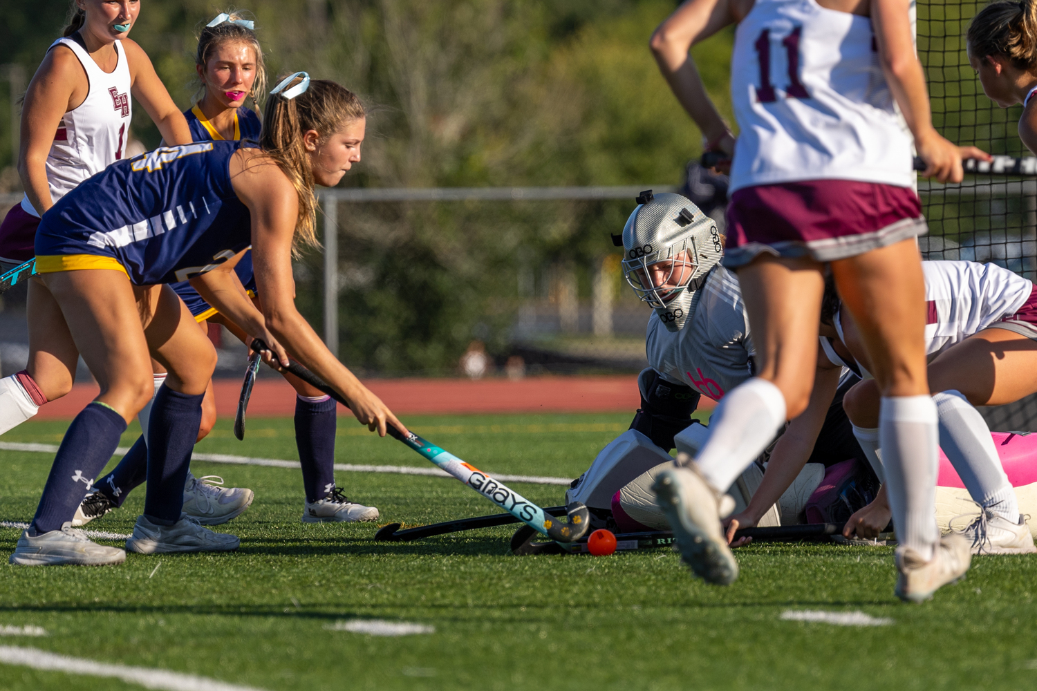 Junior goalkeeper Caeleigh Schuster. RON ESPOSITO