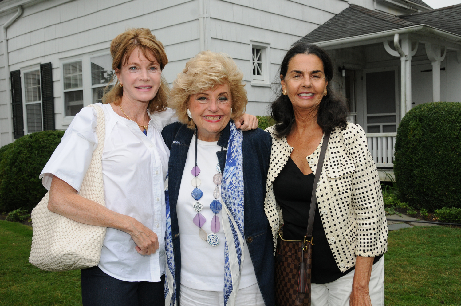 Eileen Mullen, Barbara Ostrom and Irene O'Gara at the Southampton History Museum's annual 