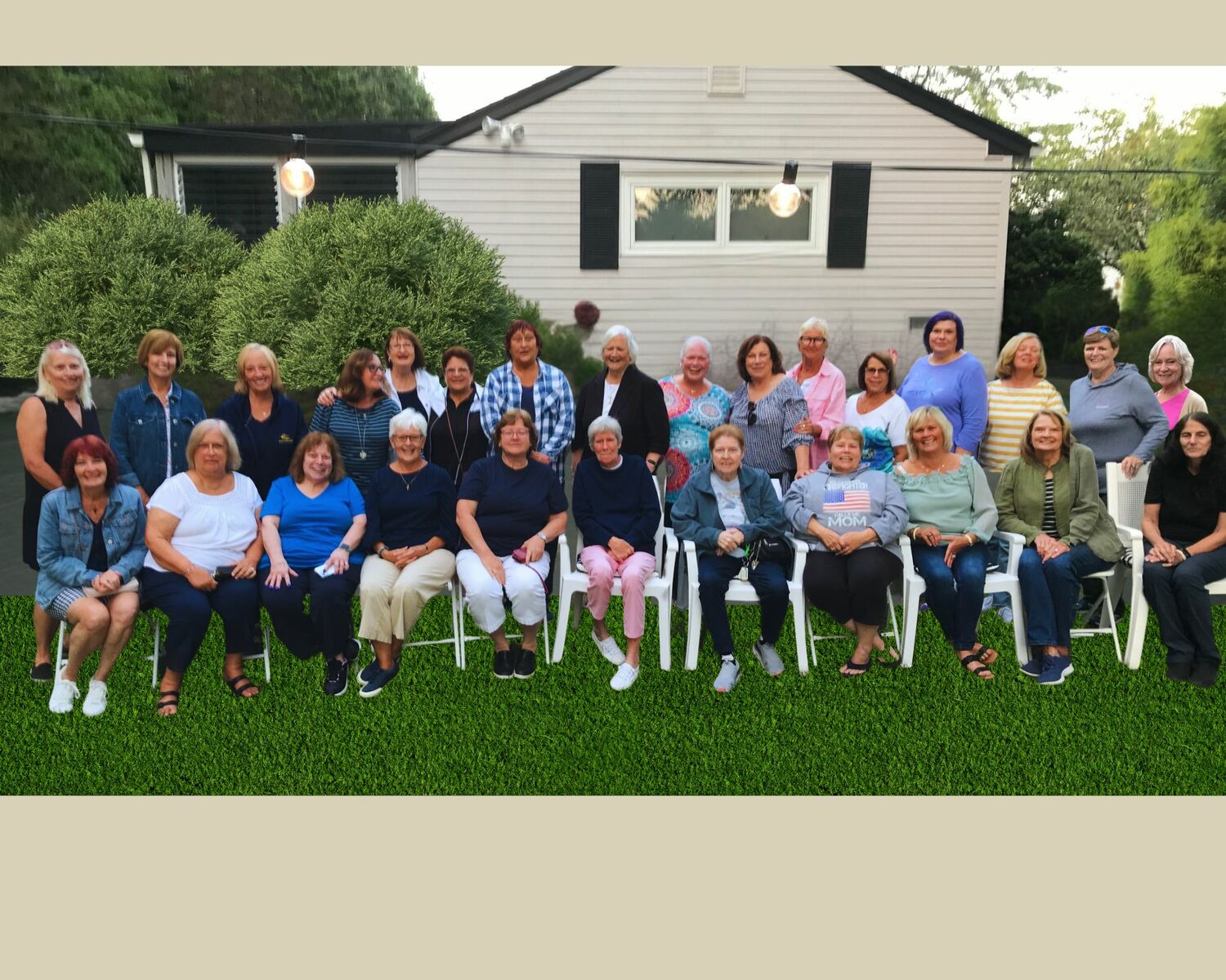 The 1972 graduating class of Stella Maris High School in Rockaway Park  enjoyed a fun reunion weekend at St. Joseph's Villa in Hampton Bays.  Alumni came from all over the country to renew their friendships and reminisce.  Even some of their former teachers - sisters of St. Joseph, from the Brentwood convent -- were in attendance. COURTESY BARBARA SKELLY