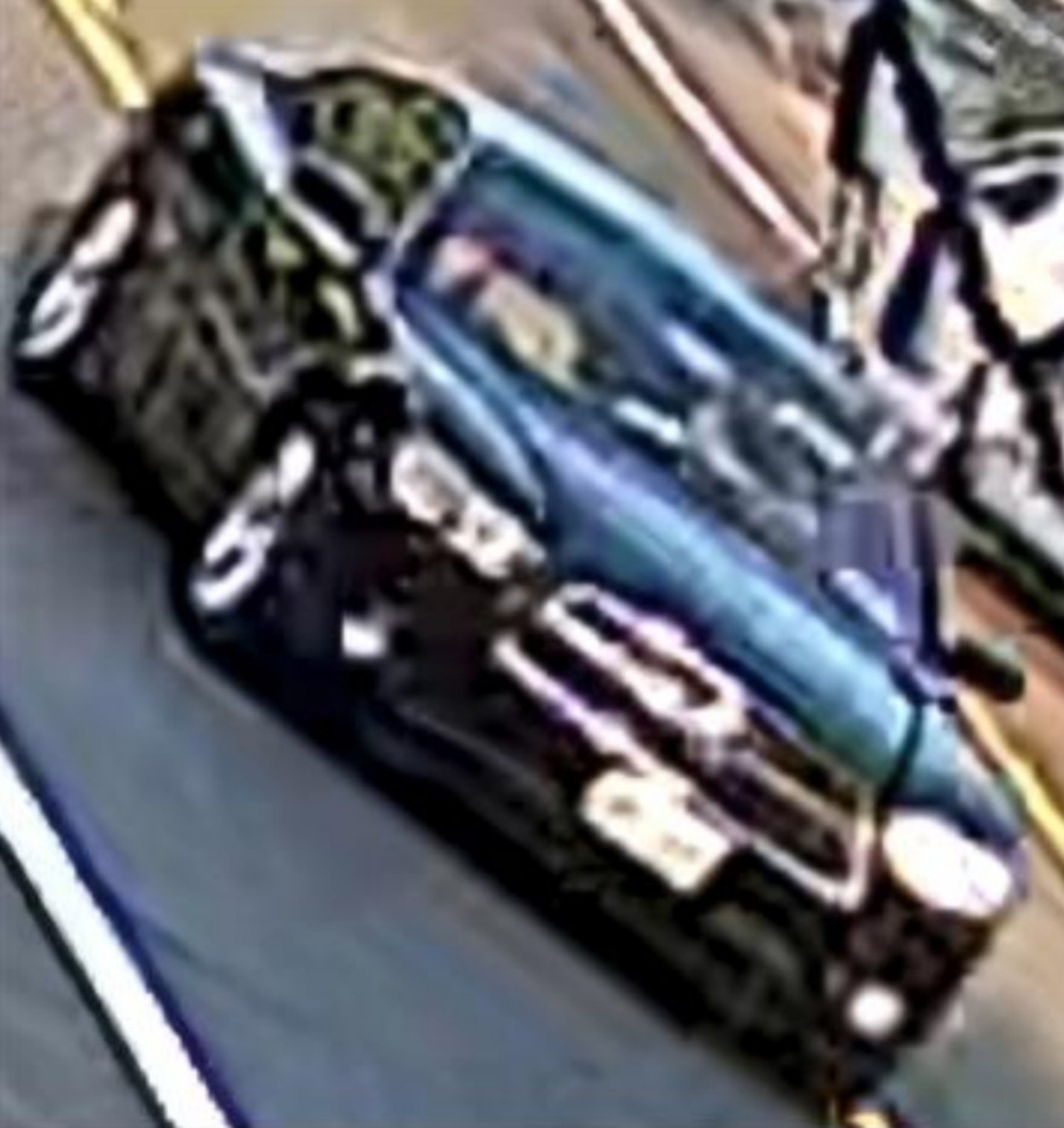 Police are asking for the public's help identifying the driver of this car, which struck and injured a motorcyclist on Flanders Road last month and fled the scene.