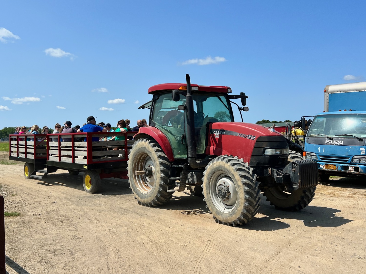 Dominick Bruno will often give historical tours of the farm, via tractor, during the farm's various festivals. Courtesy photo