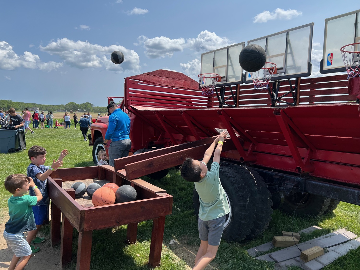 Family-friendly activities are a staple at most festivals held at the Manorville farm. Courtesy photo